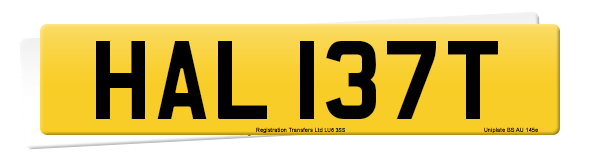 Registration number HAL 137T